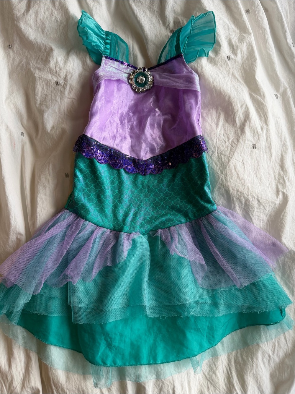 Ariel 3T Teal and Lavender Mermaid Costume Dress
